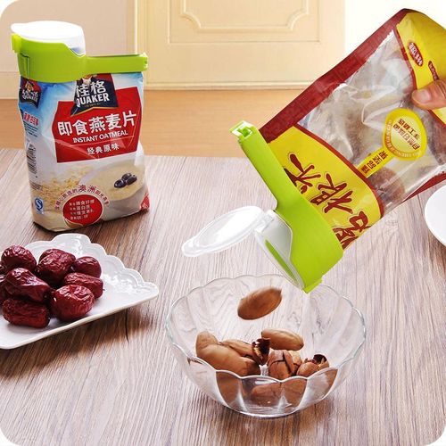 Multi-functional Food Sealing Clips (Buy 3 Get 2 Free) - Moisture-Proof Seal for Plastic Bags, Tea, Snacks, Cereal Pour Spouts & Kitchen Storage, Essential for Freshness Preservation