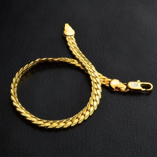 18K Gold Plated 5mm Miami Cuban Chain - Double Cross Vintage Bracelet, Waterproof & Rustproof Stainless Steel, Hip-Hop Style, Unisex for Guys, Singers & Women