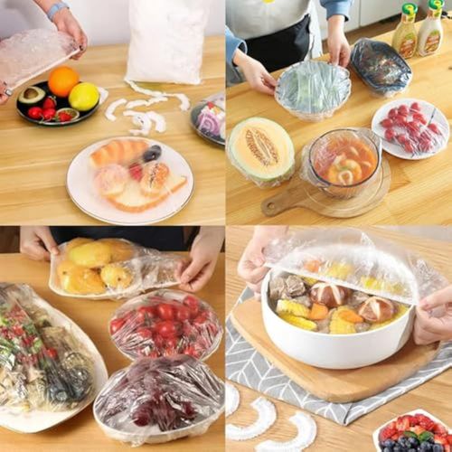Small Store Bulk Supply：Colorful Elastic Disposable PE Food Covers - Refrigerator Leftover Preservation Bowl Covers