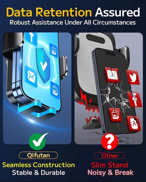 2025 New Metal + Plastic Car Phone Mount - 360° Rotatable Gravity & Suction Design, Universal for Air Vent, Dashboard & Windshield, Portable Adjustable Heavy-Duty Holder