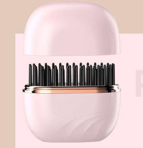 Wireless Straight Hair Comb Straight Curling Dual Purpose Mini Portable Travel Charging Multi-functional Lazy Hair Straightener