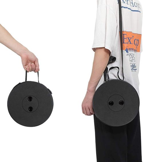 Black Thickened Outdoor Folding Telescopic Stool - Portable, Multi-Functional, Adjustable Camping Fishing Train Home Use Foldable Chair