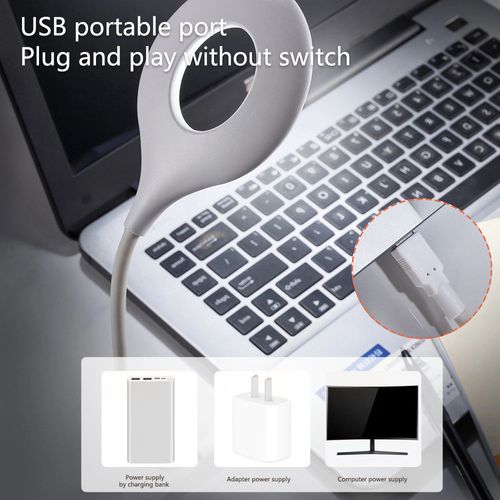 USB Smart Voice-Controlled Eye-Caring Night Light - English Mini Bedside Lamp, Voice-Activated Reading LED Light, Buy Two Get One Free ​