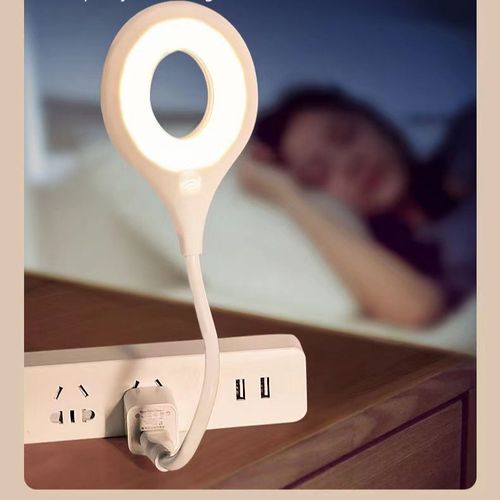 USB Smart Voice-Controlled Eye-Caring Night Light - English Mini Bedside Lamp, Voice-Activated Reading LED Light, Buy Two Get One Free ​