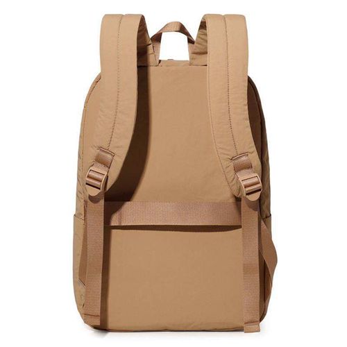 Bohemian Beige Large-Capacity Backpack - Unisex Anti-Theft Oxford Cloth Bag, Korean-Style Solid Color Versatile School Bag for Junior High High School & College Students, Outdoor Business Travel Laptop Backpack