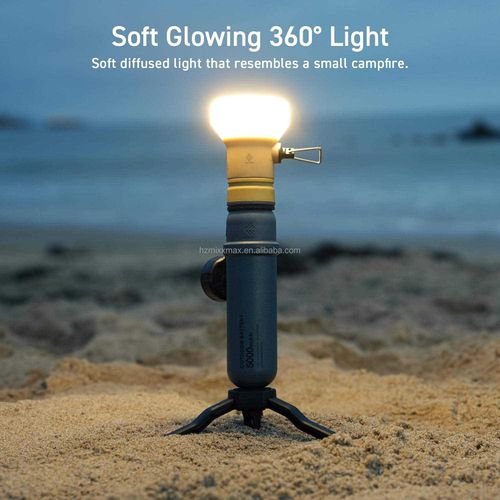 3-in-1 Retro LED Camping Lamp with Large-Capacity Power Bank & Mini Tripod – Portable Outdoor Tent Light, USB Rechargeable, Multifunctional Long-Lasting Lighting for Camping & Atmosphere