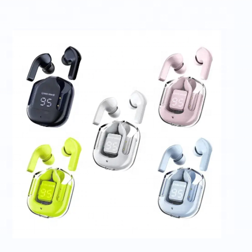 Air31 Transparent TWS Bluetooth Earbuds – In-Ear HK6 Digital Display Gaming & Sports Headphones, ANC ENC Active Noise Cancellation, Bluetooth 5.3, 6 Colors Optional (Black White Blue Green Pink Purple)