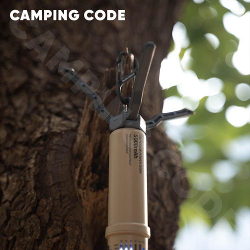 3-in-1 Retro LED Camping Lamp with Large-Capacity Power Bank & Mini Tripod – Portable Outdoor Tent Light, USB Rechargeable, Multifunctional Long-Lasting Lighting for Camping & Atmosphere