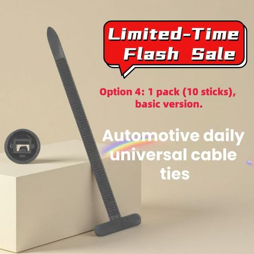 The universal nylon high-temperature-resistant cable tie buckle can fix floor trim panels, liners, mudguards, and trunk interior panel cover plates. It is a self-locking L-shaped cable tie for automobiles, and now a Buy 3 Get 1 Free promotion is available!