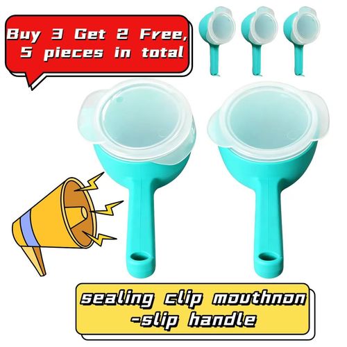 Multi-functional Food Sealing Clips (Buy 3 Get 2 Free) - Moisture-Proof Seal for Plastic Bags, Tea, Snacks, Cereal Pour Spouts & Kitchen Storage, Essential for Freshness Preservation