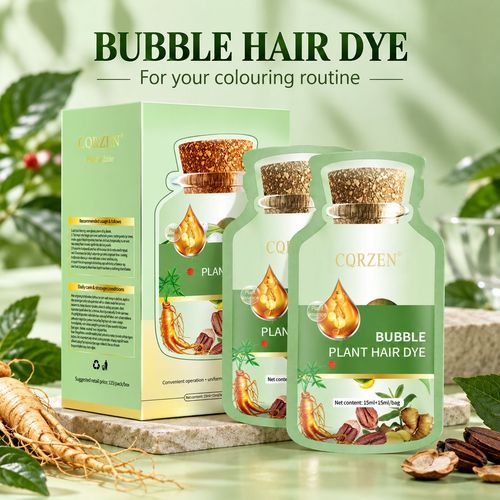 Plant Bubble Hair Dye - Black or Brown, 10-Pack