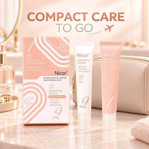 Nicor Hair Removal Cream & Aloe Gel Set - 20 g + 20 g