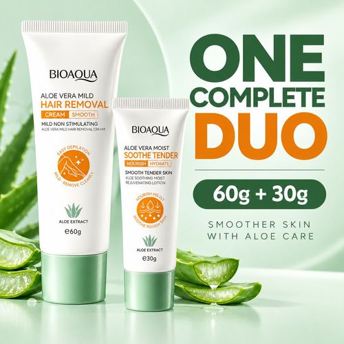BIOAQUA Aloe Hair Removal & Care Set - 60 g + 30 g