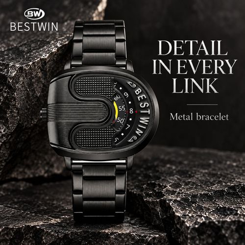 BESTWIN U-Shape Quartz Watch - Gold or Black
