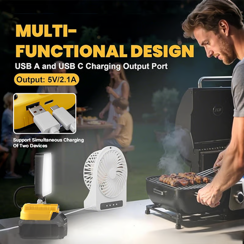 Cordless LED Work Light with Charging Port