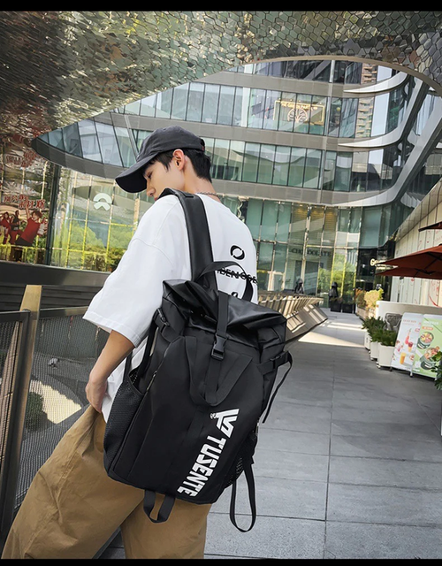 The latest super large capacity basketball curled backpack travel backpack outdoor hiking swimming bag fashion schoolbag