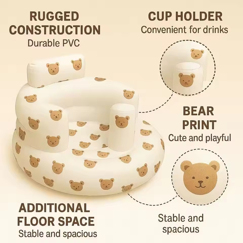 The latest fashion baby inflatable sofa children sofa portable inflatable sofa pvc multifunctional seat practice sitting outdoor home bathroom