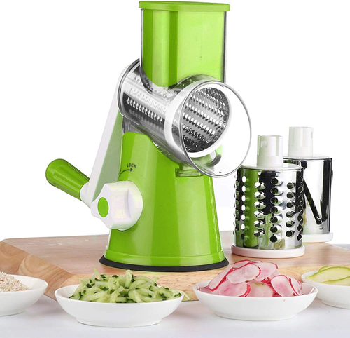 Multifunctional Slicer Vegetable Mandoline Chopper Vegetable Shredder Vegetable Grater with 3 Internal Adjustable Blades