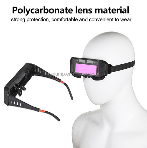 Solar auto-darkening welding goggles, helmet goggles, welder glasses (with 5 free goggles)