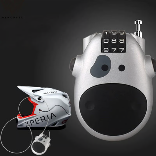 Multifunctional anti-theft retractable wire lock