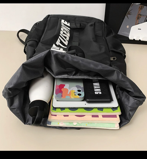 The latest super large capacity basketball curled backpack travel backpack outdoor hiking swimming bag fashion schoolbag
