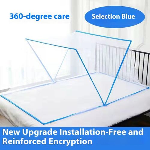 Large portable folding mosquito net without bottom, easy to carry, home student dormitory summer mosquito net