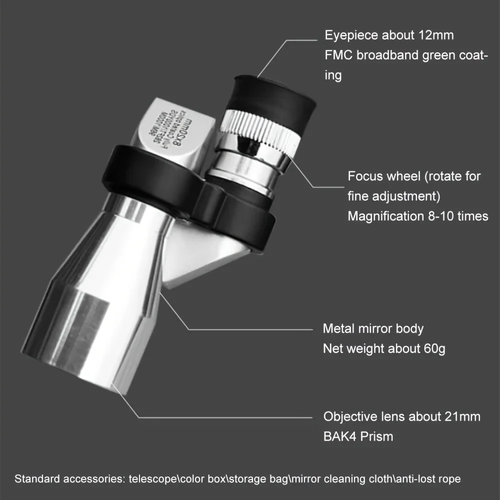 Hot selling mini pocket zoom telescope mini binoculars night vision portable small metal zoom telescope