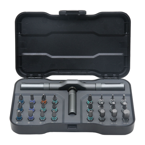 MYJ 24-in-1 ratchet screwdriver bit set high-quality S2 steel bit multi-function ratchet handle industrial-grade tool set