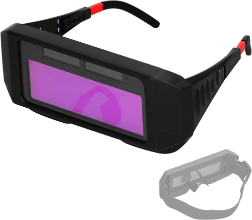 Solar auto-darkening welding goggles, helmet goggles, welder glasses (with 5 free goggles)