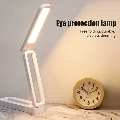 The latest fashionable and creative rechargeable foldable desk lamp protects eyes and is suitable for student study, bedside reading, gaming and entertainment, outdoor lighting, etc.