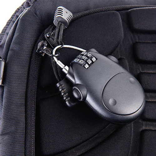 Multifunctional anti-theft retractable wire lock