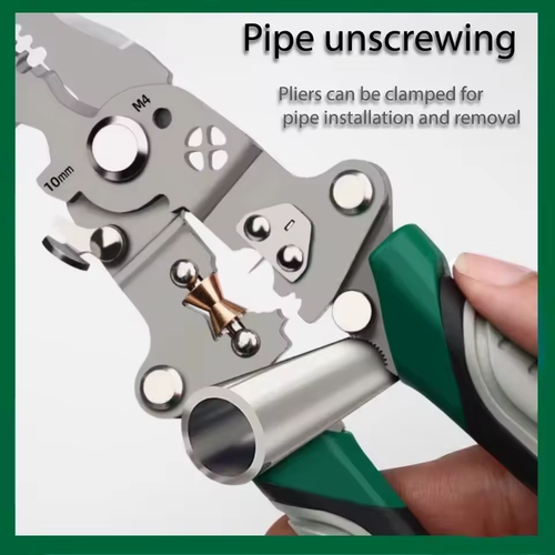 Electrician wire crimping pliers stripping pliers cable stripping multi-function crimping pliers terminal crimping burr cutting tool