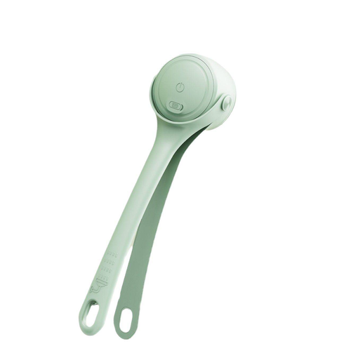Newest Double Handle Silicone Multifunctional Bath Brush Soft Rechargeable Face Washing Brush Long Handle Handheld Electric Body Brush