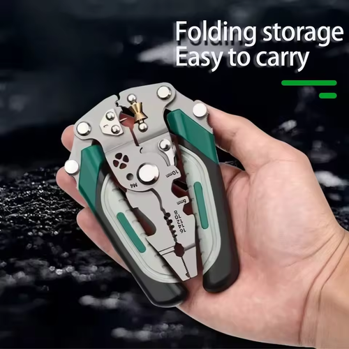 Electrician wire crimping pliers stripping pliers cable stripping multi-function crimping pliers terminal crimping burr cutting tool