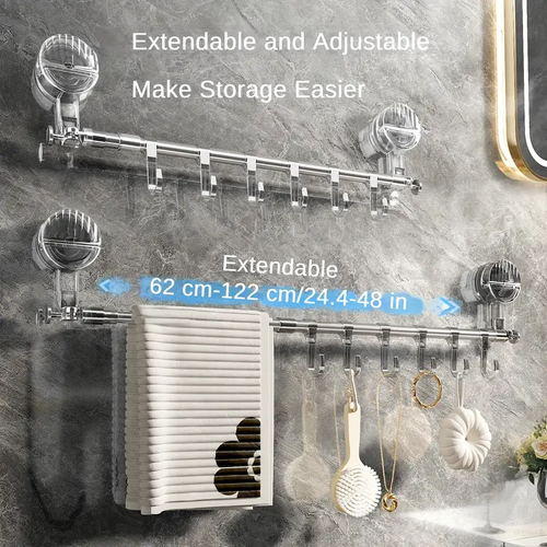 hot Sale - 49% OFF🔥🔥Adjustable Stainless Steel Towel Rack-🏆Buy More Save More