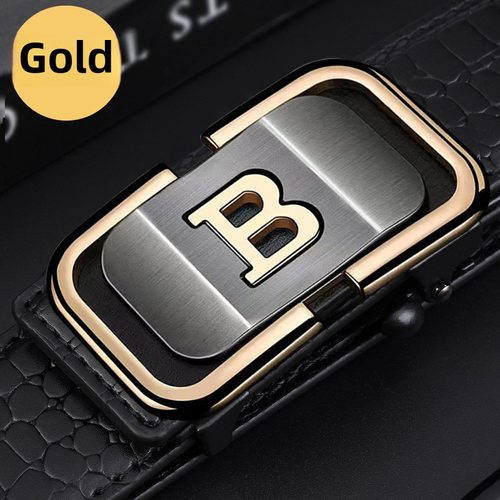 🎁Men's Crocodile-Patterned Automatic Buckle Belt