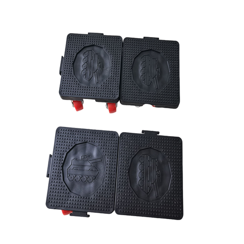 Household Plastic Furniture Lifter & Mover 360 Rotation Wheels 450kg Load Capacity Easy Operation 4-Wheel Moving Tool