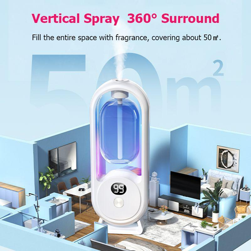 🌸 USB-powered aromatherapy diffuser with light ✨ Comes with a free bottle of Hilton perfume