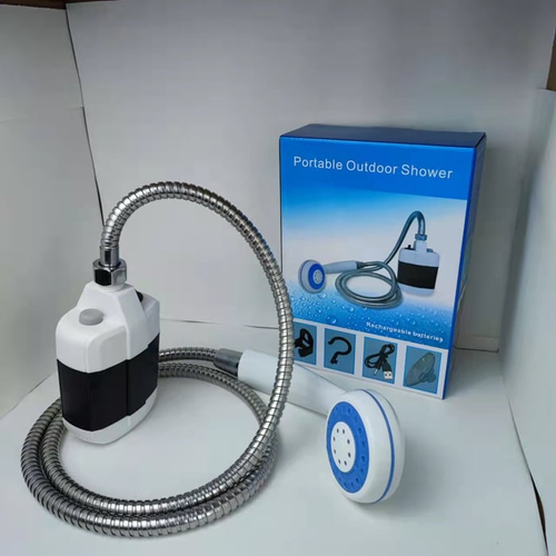 Portable Camping Shower (Non Adjustable Flow )  For Easy  Comfortable Outdoor Cleansing!