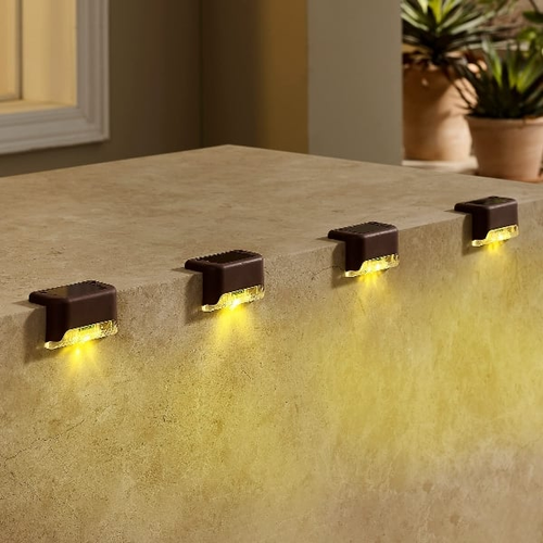 🎄 Solar Deck Lights, Automatic On or Off 💡 (Set of 10)