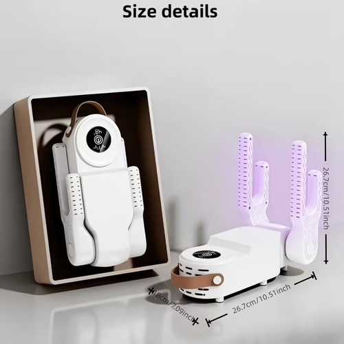 Four-bracket Design 3 in 1 Smart Shoe Dryer Dries Two Pairs of Shoes at a Time Antibacterial and Deodorizing