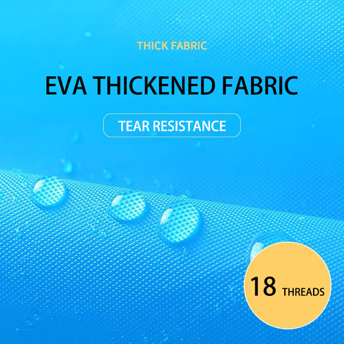 Set of 5 thickened EVA adult sized raincoats features transparent waterproof material and a hood available in white, pink, blue, yellow, and gray.