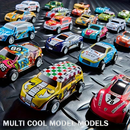 Multifunctional Alloy Racing Car Toy (Pull-Back) — 50-Piece Deluxe Gift Set (1:64 Scale, Includes Plastic Accessories), Gift for Kids
