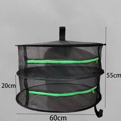 Convenient Durable 2-6 Layer Folding Mesh Hanging Basket Dryer Net Breathable Herb Drying Rack Space-Saving Clothing Food