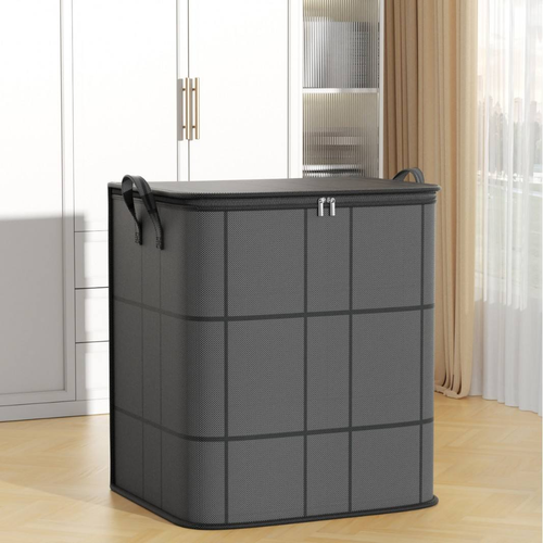 2 Pack Extra-Large Clothes Storage Bags（50*50*70）, Closet Organizers Storage Containers, Collapsible Storage Bins with Reinforced Handles, Sturdy Zippers, for Clothing, Blanket, Comforters, Under-Bed Storage
