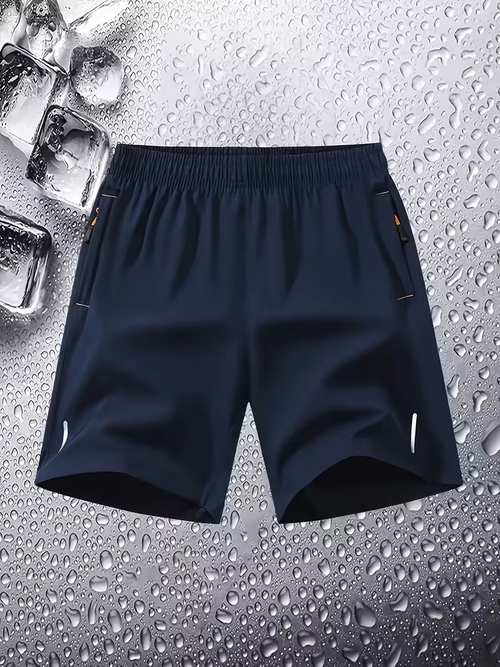 3 Pack Men's Lightweight Summer Athletic Shorts Loose Fit Plus Size Breathable Stylish Black Gray Dark Blue