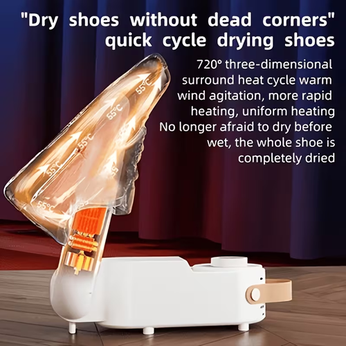 Four-bracket Design 3 in 1 Smart Shoe Dryer Dries Two Pairs of Shoes at a Time Antibacterial and Deodorizing