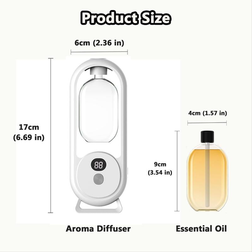 🌸 USB-powered aromatherapy diffuser with light ✨ Comes with a free bottle of Hilton perfume