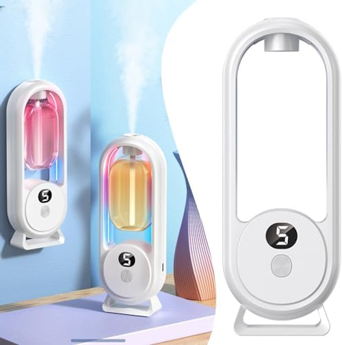 🌸 USB-powered aromatherapy diffuser with light ✨ Comes with a free bottle of Hilton perfume