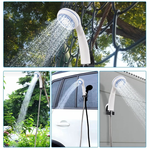 Portable Camping Shower (Non Adjustable Flow )  For Easy  Comfortable Outdoor Cleansing!